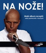 obálka: Na nože! Malé album receptů (modrý) - Ostrý pomocník v kuchyni