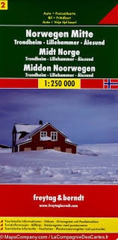 obálka: Nórsko 2. stred 1:250 000 automapa
