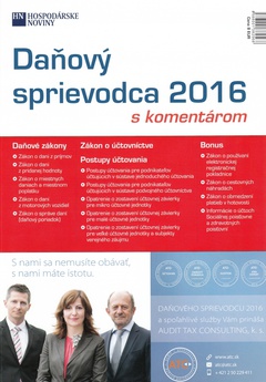 obálka: Daňový sprievodca 2016 s komentárom