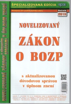 obálka: ZÁKON O BOZP 16/13
