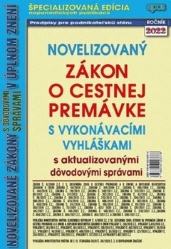obálka: Novelizovaný zákon o cestnej premávke 2022