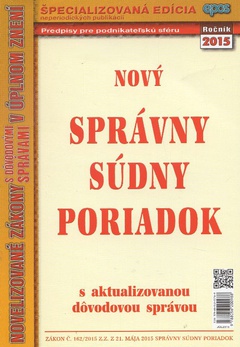 obálka: Nový Správny súdny poriadok