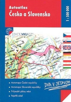 obálka: Autoatlas Česko a Slovensko 1:500 000