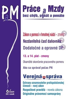 obálka: Práce a Mzdy 6-2019
