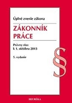 obálka: Zákonník práce. Úzz, od 1.10.2013. 5. vyd.