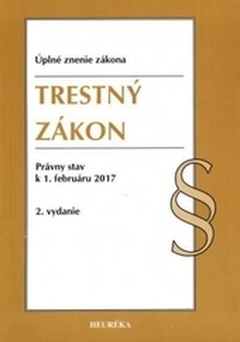 obálka: Trestný zákon. Úzz, 2. vydanie