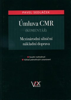 obálka:  Úmluva CMR - komentář 