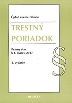 obálka: Trestný poriadok. Úzz, 2. vydanie