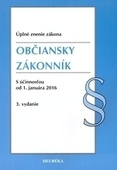 obálka: Občiansky zákonník s účinnosťou od 1. januára 2016