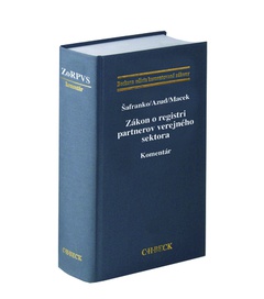 obálka: Zákon o registri partnerov verejného sektora. Komentár