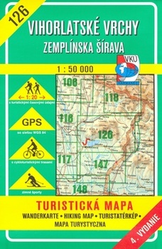obálka: Vihorlatské Vrchy, Zemplínska Šírava 1 : 50 000