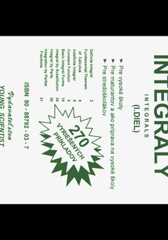 obálka: Integrály I. diel
