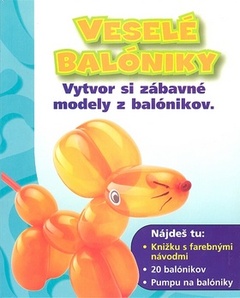 obálka: Veselé balóniky + 20 balónikov + pumpa na balóniky