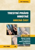 obálka: Trestní právo hmotné - obecná část (stav k 1. 9. 2014)