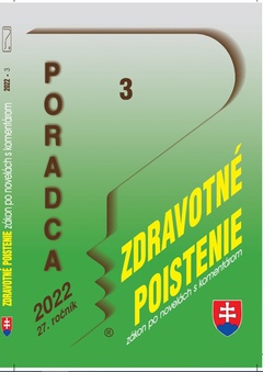 obálka: Poradca 3/2022 – Zákon o zdrav. poistení - zákon po novel. s komentárom