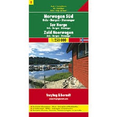 obálka: Nórsko 1. juh 1:250 000 automapa