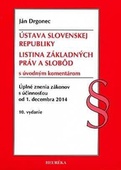 obálka: Ústava SR, Listina Základyných práv a slobôd. Úzz, od 1.12.2014. 10. vyd.