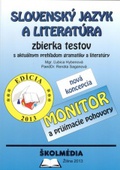 obálka: Slovenský jazyk a literatúra  - zbierka testov Monitor a prijímacie pohovory