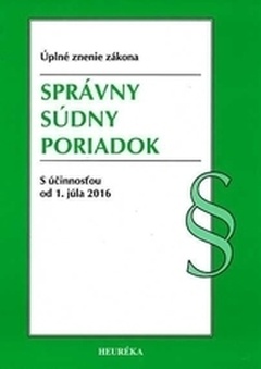 obálka: Správny súdny poriadok, Úzz, 2015