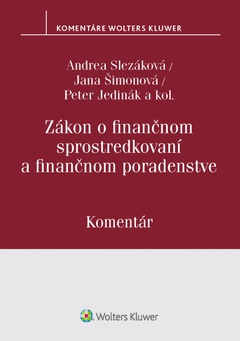 obálka: Zákon o finančnom sprostredkovaní a finančnom poradenstve - komentár