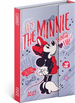 obálka: Týdenní magnetický diář Minnie 2021
