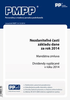 obálka: PMPP 14-15/2014 Nezdaniteľné časti základu dane za rok 2014