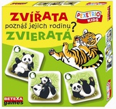 obálka: Pexetrio Kids - Zvířata - Poznáš jejich rodinu? (SK+CZ)