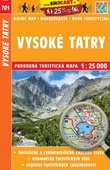 obálka: Vysoké Tatry 1:25 000