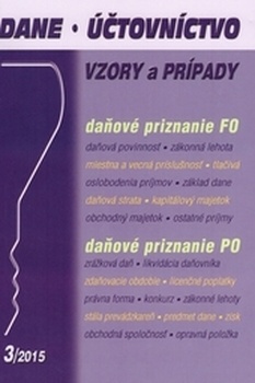 obálka: Dane, účtovníctvo 3/2015