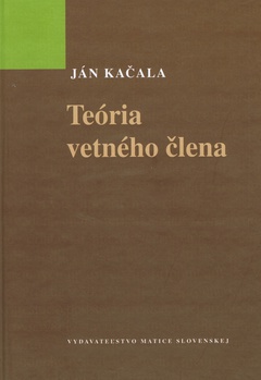 obálka: Teória vetného člena