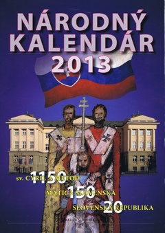 obálka: Národný kalendár 2013
