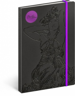 obálka: Alfons Mucha Ametyst notes linkovaný