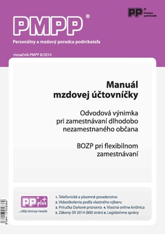 obálka: PMPP 8/2014 Manuál mzdovej účtovníčky