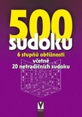 obálka: 500 sudoku - 6 stupňů obtížností (fialová)