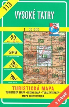 obálka: Vysoké Tatry 1 : 50 000