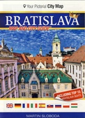 obálka: Bratislava mapa centra mesta
