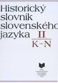 obálka: Historický slovník slovenského jazyka II (K - N)