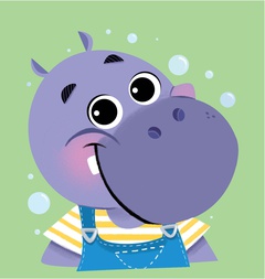 obálka: Hrošík Hrášok. Kúpacia knižka