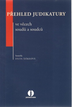 obálka: Přehled judikatury ve věcech soudů a soudců
