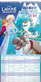 obálka: Rodinný plánovací XXL Ledové království - nástěnný kalendář 2018