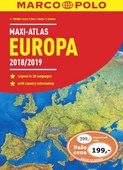 obálka: MAXI ATLAS Evropa 2018/2019 1:750 000