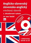 obálka: Anglicko-slovenský/ slovensko-anglický vreckový slovník + CD