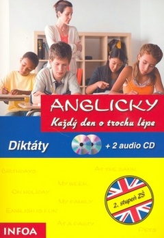 obálka: Anglicky každý den o trochu lépe, Diktáty + 2 CD