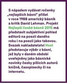 obálka: Nejlepší české básně 2015