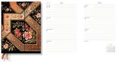 obálka: Diář Filigree Floral Ebony 2016 HOR