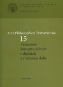 obálka: Acta Philosophica Tyrnaviensia 15