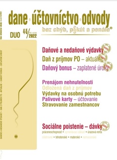 obálka: DUO 4-5/2022 - Dane, účtovníctvo, odvody bez chýb, pokút a penále