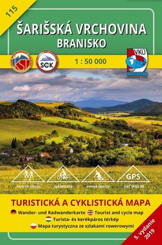 obálka: Šarišská vrchovina Branisko 1:50 000 (5.vydanie)