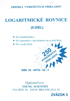 obálka: Logaritmické rovnice II.diel
