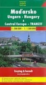 obálka: Maďarsko a Stredná Európa 1:500 000/1:1 500 000 automapa